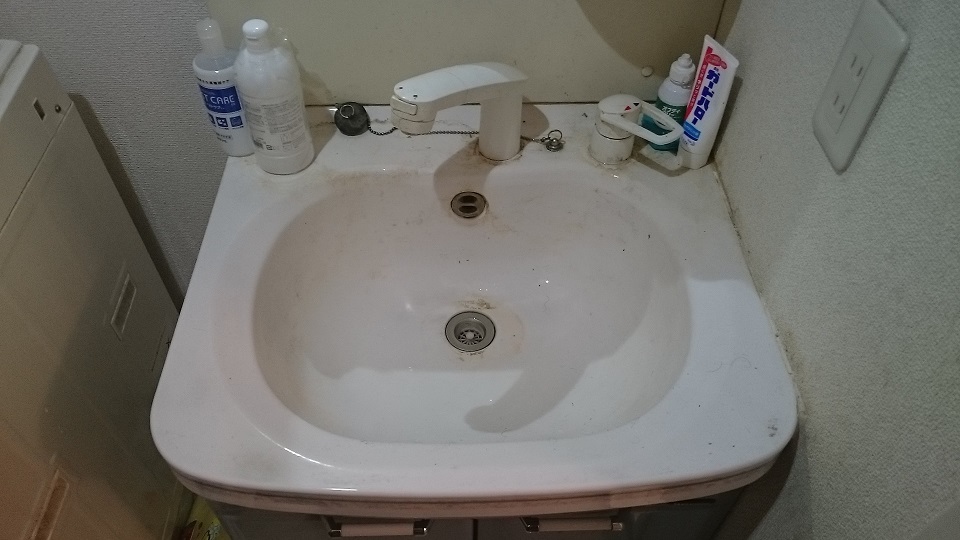 神栖市で洗面の交換作業事例