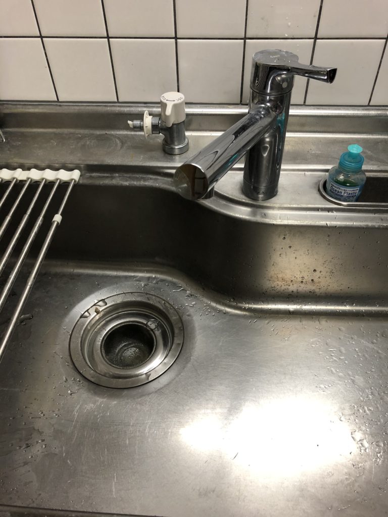 水戸市で台所の蛇口水漏れ修理